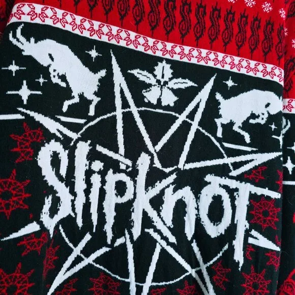 Official SLIPKNOT Christmas Sweater - RARE - Picture 3 of 7